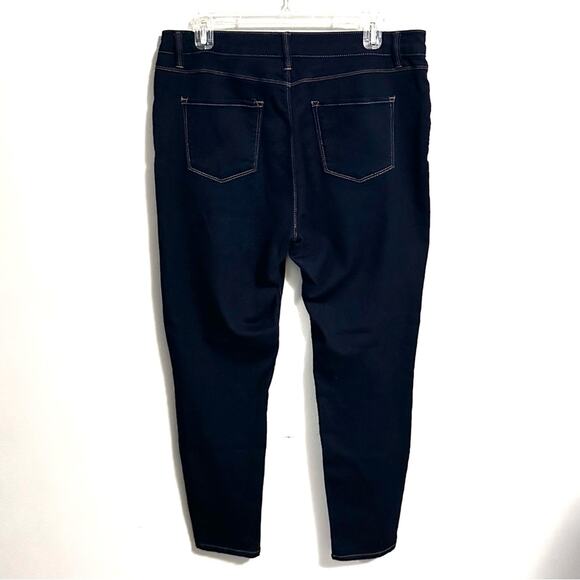 d. jeans Dark Wash High Rise Denim Skinny Jeans Stretchy Womens 14 - Picture 2 of 6